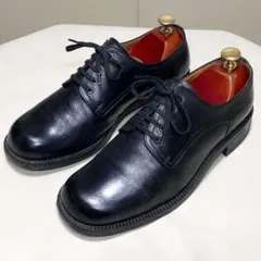 k*u様 銀座ワシントン　プレーントゥダービーブラック　24cm　革靴のサムネイル