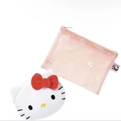 ハローキティ 顔型ポーチ&クリアポーチ