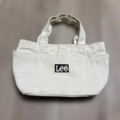 Lee キャンバス素材のホワイトミニトートバッグのサムネイル