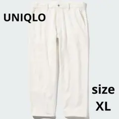 sizeXL☆新品未使用 UNIQLOリラックスアンクルジーンズ/ワイドフィット