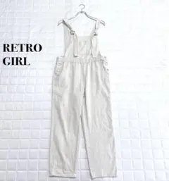 .RETRO GIRL アイボリー サロペット