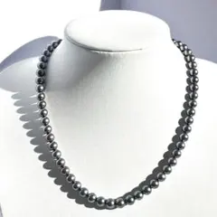 【照り強✨干渉色◎】あこや本真珠 シルバーグレーパールネックレス 7mm 美珠