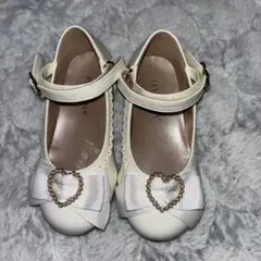ホワイト フォーマルシューズ 17.0cm ハート
