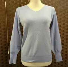 超美品【a.v.v】長袖ニット　淡いライトブルー系　　S