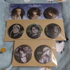 進撃の巨人 エルヴィン リヴァイ ハンジ 缶バッジ セット