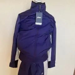 ASICS アストラルブルー・ウインドブレーカー上下セット