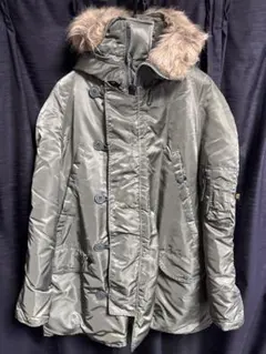 アルファ N-3B フライトジャケット 中綿ダウン ボア ファー