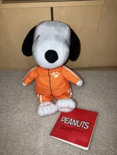 SNOOPY スヌーピー ぬいぐるみ カラフルジャージ　橙のサムネイル