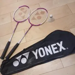 YONEX GR-414 バドミントンラケット 2本セット ケース付 - メルカリ