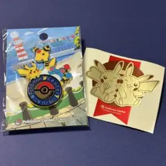 【限定】ポケモンセンター トウキョーベイ ロゴピンズ ＆非売品ステッカーセット！