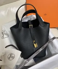 2026最新G刻印エルメスHERMES ピコタンpmノワール×ゴールド 新品のサムネイル