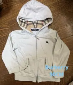 Burberry ライトブルー フード付きパーカー/90cm