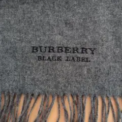 BURBERRY BLACK LABEL カシミヤ100%マフラー、ストール