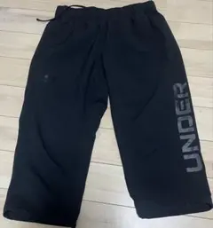 Under Armour 黒 ジャージパンツ ドローストリング付き