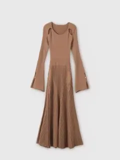 EIMYISTOIRE リブニットフレアワンピース