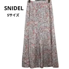極美品　SNIDEL　バリエプリントマーメイドスカート 花柄　Sサイズ