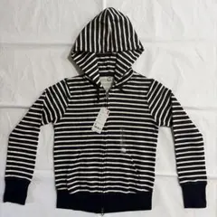 ユニクロ　レディース　スウェットフルジップパーカ　ボーダー　Sサイズ　新品未使用