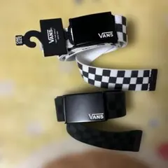 VANS バンズ　ガチャベルト チェック チェッカーフラッグ　2本セット　別売可