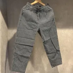 ストライプカジュアルパンツ ウエストゴムのサムネイル