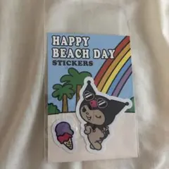 Sanrio Kuromi Happy Beach Day ステッカーのサムネイル