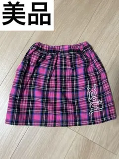 美品 X-girl エックスガール チェック スカート 女の子