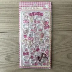 【24時間以内発送】　ハローキティ　ピンク　ボンボンドロップシール