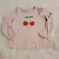 anyFAM チェリー柄 Tシャツ 120　ピンク