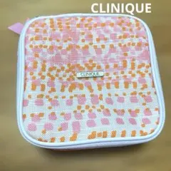 CLINIQUE ピンク ドット柄 ポーチ