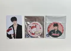 treasure はぴだんぶいカフェ 8000円特典 トレカ 缶バッジ ジフン