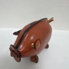 鴻池製作所 レザー製豚型 貯金箱 - メルカリ