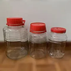 果実酒瓶 3個セット ガラス瓶 保存容器のサムネイル