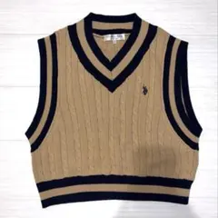 U.S. POLO ASSN. ニットベスト Fサイズ
