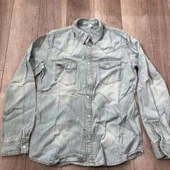 ライトブルーデニムシャツ XL