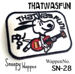 レア✶ロックフェス♩THAT WAS FUNI✌スヌーピー◆メッセージ❂ワッペン