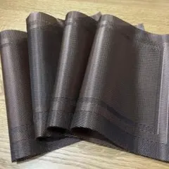 4枚セット　ランチョンマット　45×30 洗える　ブラウン　茶色