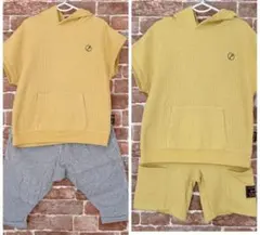 ラキエーベ 120 セットアップ ストライプ パンツ 3枚セット キムラタン