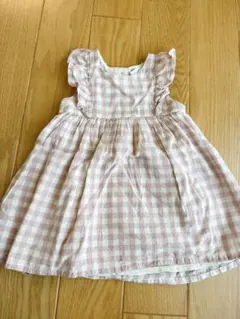 H&M ギンガムチェックワンピース　90cmのサムネイル