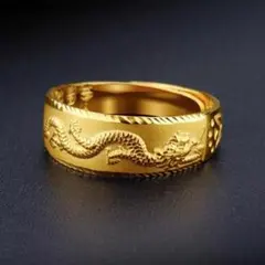 龍　ゴールドリング　サイズ22