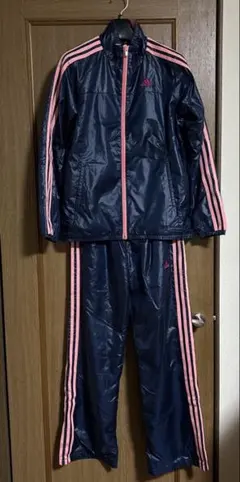 adidas ウィンドブレーカーセット ネイビー/ピンク