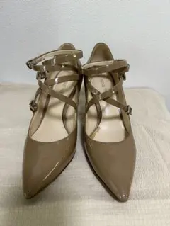 NINE WEST ベージュ ストラップパンプスのサムネイル