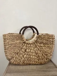 【未使用】かごバッグ大/送料込み