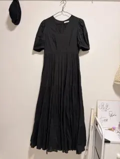 佐藤佳菜子×ヌキテパ コットン ツイストワンピース ネイビー M