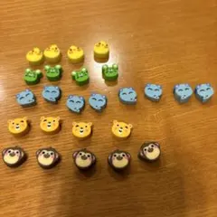 消しゴム　動物　ミニサイズ　15個セット