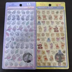 ボンボンドロップシールmini ディズニー　ヤングオイスター　くまのプーさん