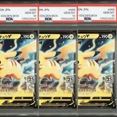 【連番】ピカチュウ v 25th psa10 ゴールデンボックス