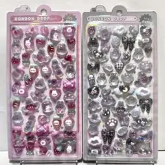 ボンボンドロップシール　ももいろ　しろくろ　クーリア　セット