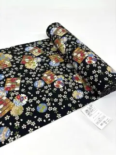 嵐山よしむら ポリエステル 反物 小紋長さ約13m 反物幅約38cm k434