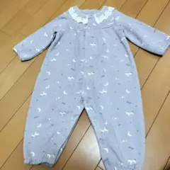 本日セール♥️薄いグレーパープルのロンパース 80cm‼️
