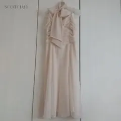 SCOT CLUB シフォン ボウタイ りぼん ドット柄 ドレス ワンピース 9