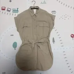 BEAMS HEART シャツブラウス　ウエストマーク　リボン